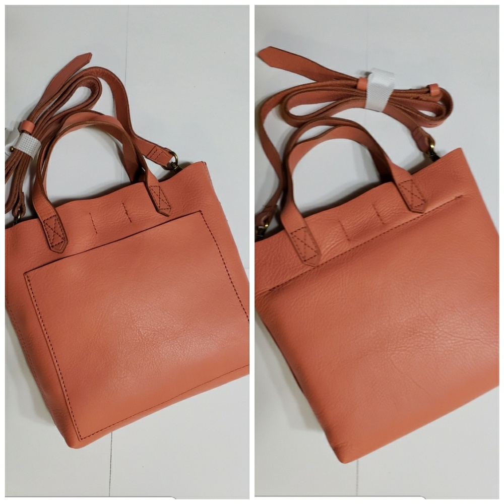 Madewell Leather Spiced Rose The Small Transport